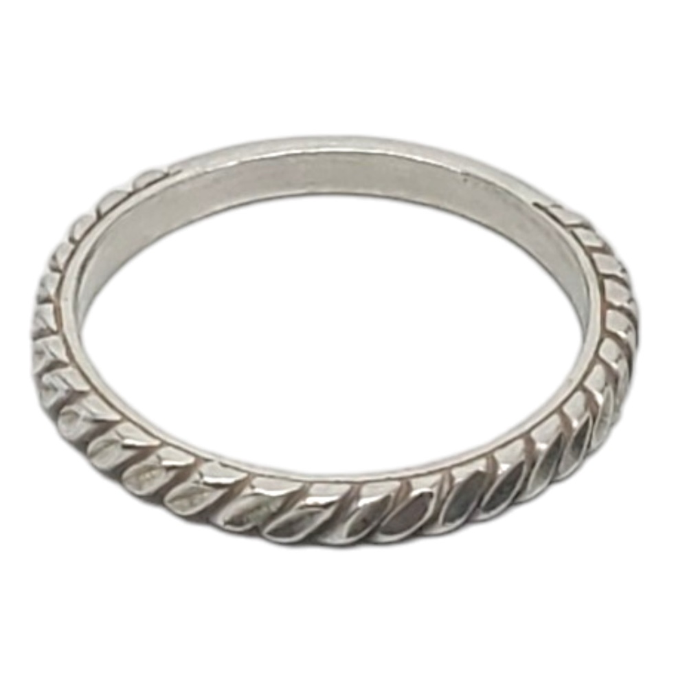 Carolyn Pollack Sterling Silver Diamond Cut Ring Band Size 9.25 #17109